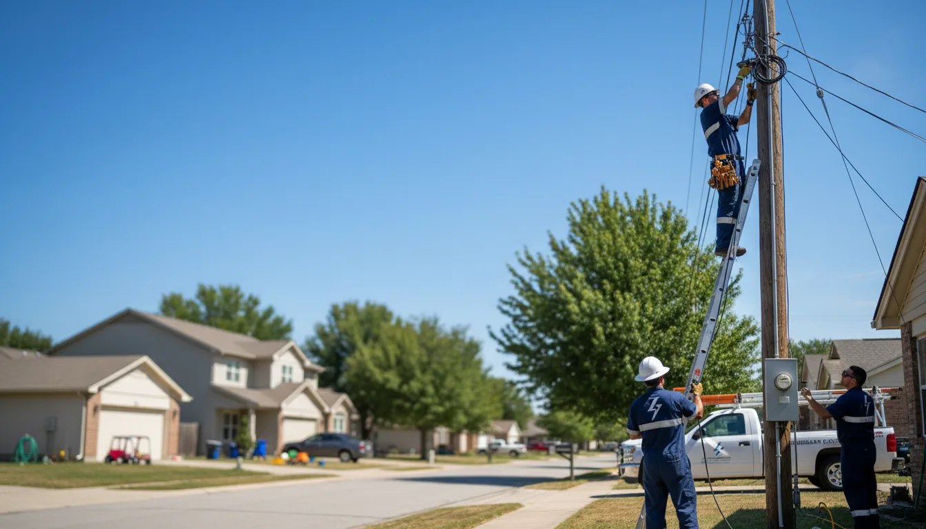 Residential electrician providing installation services in Cleves, OH